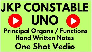 Principal Organs of UNO  Functions  One shot vedio  Hand Written Notes  Special Gyan [upl. by Damian213]