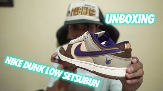 UNBOXING NIKE DUNK LOW PREMIUM SETSUBUN FROM TITAN22 [upl. by Adnilreh485]