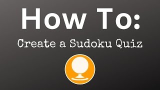 How To Make a Sudoku Quiz on Sporcle [upl. by Ehud]