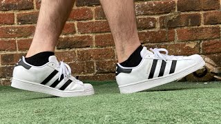 WHY YOU SHOULD BUY THE ADIDAS SUPERSTAR ✨ on feet amp Review [upl. by Chevy967]