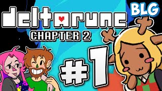 Lets Play Deltarune Chapter 2 BLIND  Part 1  The New Town [upl. by Jillie]