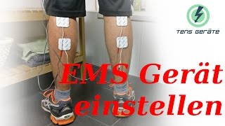 Die richtigen Einstellungen für das Ausdauertraining mit einem EMS Gerät [upl. by Naillik841]