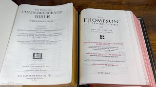 Revised and Updated Thompson Chain Reference Bible Comparison Zondervan vs Kirkbride [upl. by Lemor798]