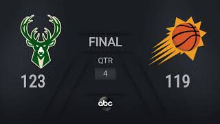 Bucks  Suns Game 5  NBAFinals on ABC Live Scoreboard [upl. by Cumings]