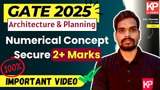 GATE 2025 Architecture Master Key Concepts to Secure 2 Marks [upl. by Hgielsa]