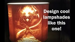 3D Printed Lithophane Lamp Shade [upl. by Norved]