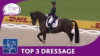 Top 3 Dressage Freestyle  Aachen  FEI European Championships 2015 [upl. by Hen]