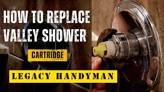 Valley shower cartridge replacement  How to [upl. by Hakilam]