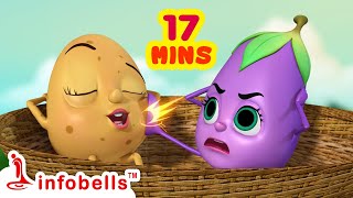 Akkad Bakkad Bambe Bo – Aloo Kachaloo  Hindi Rhymes for Children  Infobells [upl. by Ellicott162]