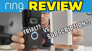 Ring Camera Doorbell Review  PAID vs FREE VERSION [upl. by Ketchum]