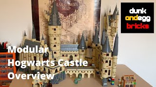 LEGO Harry Potter Hogwarts Castle MOC Part 1  Overview [upl. by Eneleuqcaj32]