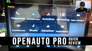 OpenAuto Pro for Raspberry Pi 4 Quick Review [upl. by Adamo]