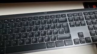 Logitech MX Keys Wireless Keyboard Switching Between Devices [upl. by Atillertse]