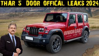 Thar 5 door Offical Launch Date price features Revealed  Thar 5 door latest news  5 door thar 2024 [upl. by Vieva]