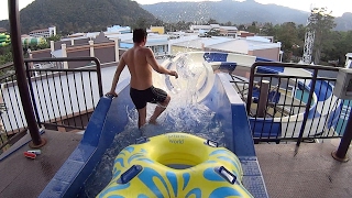 Strange Cyclone Water Slide at Scenical World Khao Yai [upl. by Nojid]