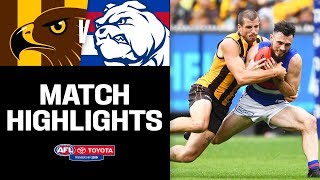 Hawthorn v Western Bulldogs Highlights  Round 2 2019  AFL [upl. by Rolat747]