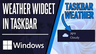 How to Add or Remove Weather Widget in Taskbar on Windows 11 PC [upl. by Assilana]