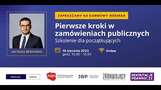 Pierwsze kroki w zamówieniach publicznych [upl. by Ecnaret550]