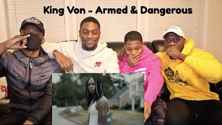 quotKING VONquot ARMED amp DANGEROUS REACTION VIDEO [upl. by Ayikur]