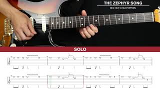 The Zephyr Song Guitar Cover Red Hot Chili Peppers 🎸Tabs  Chords [upl. by Arondell]