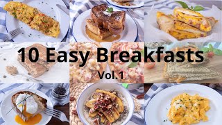 Top 10 Easy Breakfast  10道簡易早餐｜Breakfast Recipes  Breakfast Ideas  早餐食譜 [upl. by Tem]