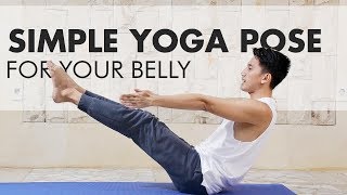 Gerakan Yoga untuk Mengecilkan Perut  Yoga untuk Pemula [upl. by Imelda]