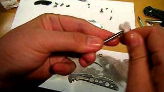 Spyderco Delica 4 Full Dissasembly and Complete Cleaning Knife [upl. by Ahsaeym]