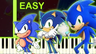 ALL Sonic Cartoons Theme Songs On Piano [upl. by Jala898]