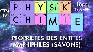 Physiquechimie  Première  08 Propriétés des entités amphiphile savons [upl. by Demakis]