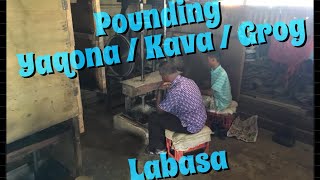 Yaqona Pounding Machine  How to pound kavagrog FAST Labasa Fiji [upl. by Hephzibah]