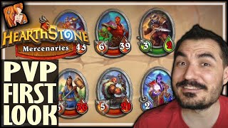 MERCENARIES PVP FIRST LOOK  Hearthstone Mercenaries [upl. by Llenad915]