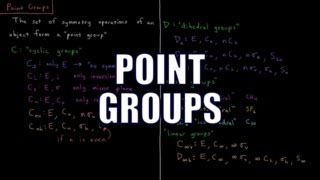 Quantum Chemistry 125  Point Groups [upl. by Stoeber]