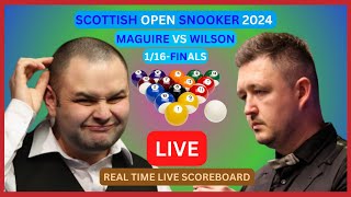 Kyren Wilson Vs Stephen Maguire LIVE Score UPDATE 2024 Scottish Open Snooker 116Finals [upl. by Fitz236]