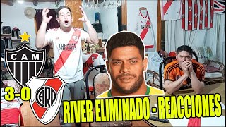 😱 ATLETICO MINEIRO 3 RIVER PLATE 0 😡 REACCIONES DE HINCHAS DE RIVER RE ENOJADOS  COPA LIBERTADORES [upl. by Artima616]