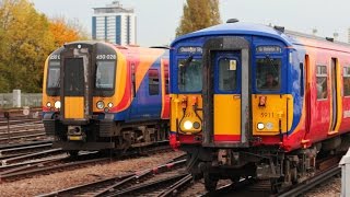 The Busiest Railway Station  Incredible Clapham Junction London at peak time [upl. by Eibob798]