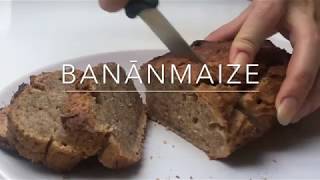 Banānu maizes recepte Bez glutēna vegāniska vienkārša un garšīga Banana bread [upl. by Novi]