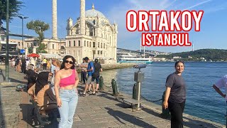 Istanbul Walking Tour 2024  Ortakoy District  27 August  Turkey Walking Explore [upl. by Gillett]