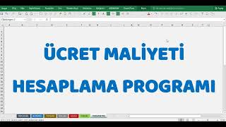 Ücret Maliyeti Hesaplama Programı excel ücret bordro armaganakbay [upl. by Seif147]