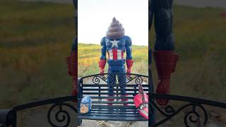 GHOST CAPTAIN AMERICA VS HULK Marvel Toys shorts [upl. by Favien]