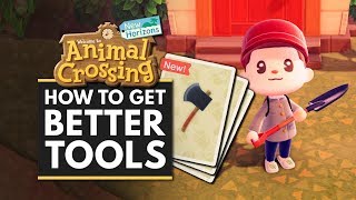 Animal Crossing New Horizons  How to Get BETTER TOOLS  Iron Axe Shovel amp More [upl. by Aettam785]