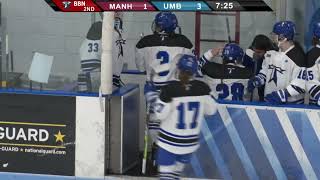 UMass Boston vs Manhattanville  Womens Ice Hockey Highlights [upl. by Annawyt835]