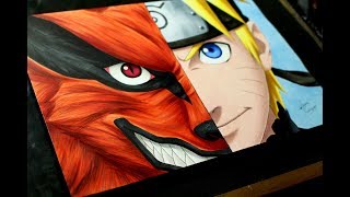 Speed Drawing  Kurama  Naruto [upl. by Orferd]