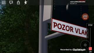 Roblox Thať F124 Pernink  Nejdek Rájec Czech Railroad Crossings Železniční Přejezdy for maty Prokop [upl. by Neillij394]