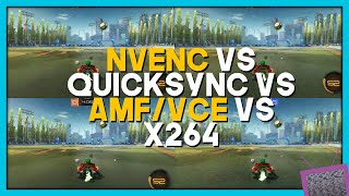 NVENC vs AMFVCE vs QuickSync vs X264  ULTIMATE Encoder Quality Analysis 2020 [upl. by Ilak]