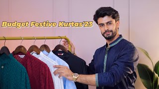 BUDGET KURTAS FOR FESTIVE SEASON AND DIWALI 2023  KURTA HAUL MEN [upl. by Acinoryt]