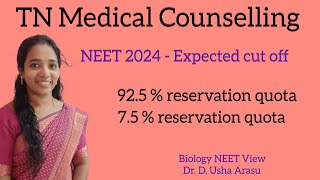 TN Medical Counselling  NEET 2024  Expected cut off  Biology NEET View  NEET Aspirants [upl. by Garson471]