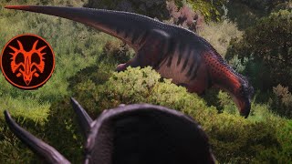 Iggy puts up a GREAT Fight 🔥 Path of Titans Iguanodon Gameplay [upl. by Treboh]