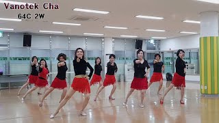 Vanotek Cha Intermediate danceamp teach line dance [upl. by Fe786]