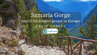 Hiking Samaria Gorge the second longest gorge in Europe  Crete Greece 2023 [upl. by Evelin]