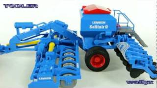 Bruder 02026 Agregat uprawowosiewny Lemken Solitair 9 [upl. by Ewart]